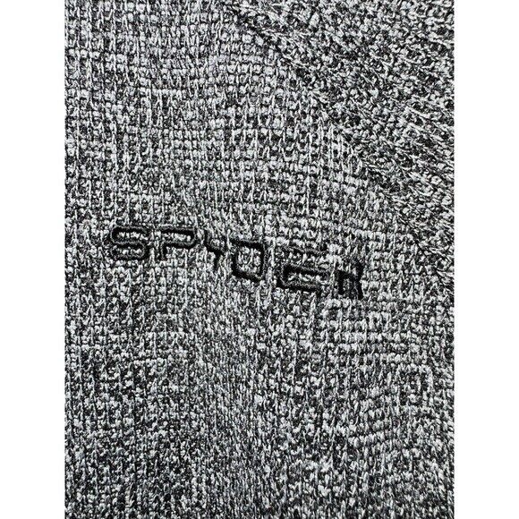 Spyder Jacket Men's Outbound Fleece 1/4 Zip Pullover Black Gray Size Large - Picture 6 of 6
